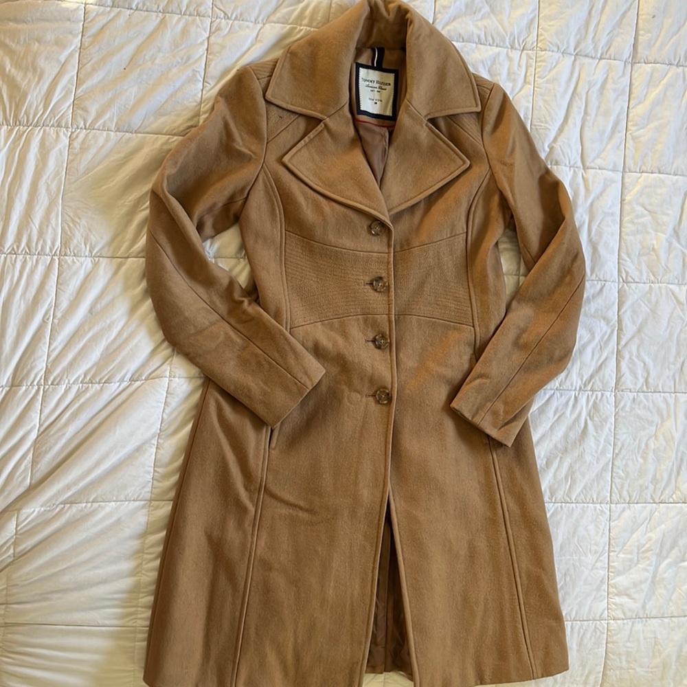 Camel wool blend coat
